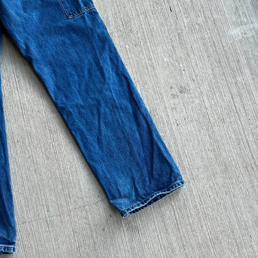 Carhartt denim blue jean double knee work wear carpenter pants